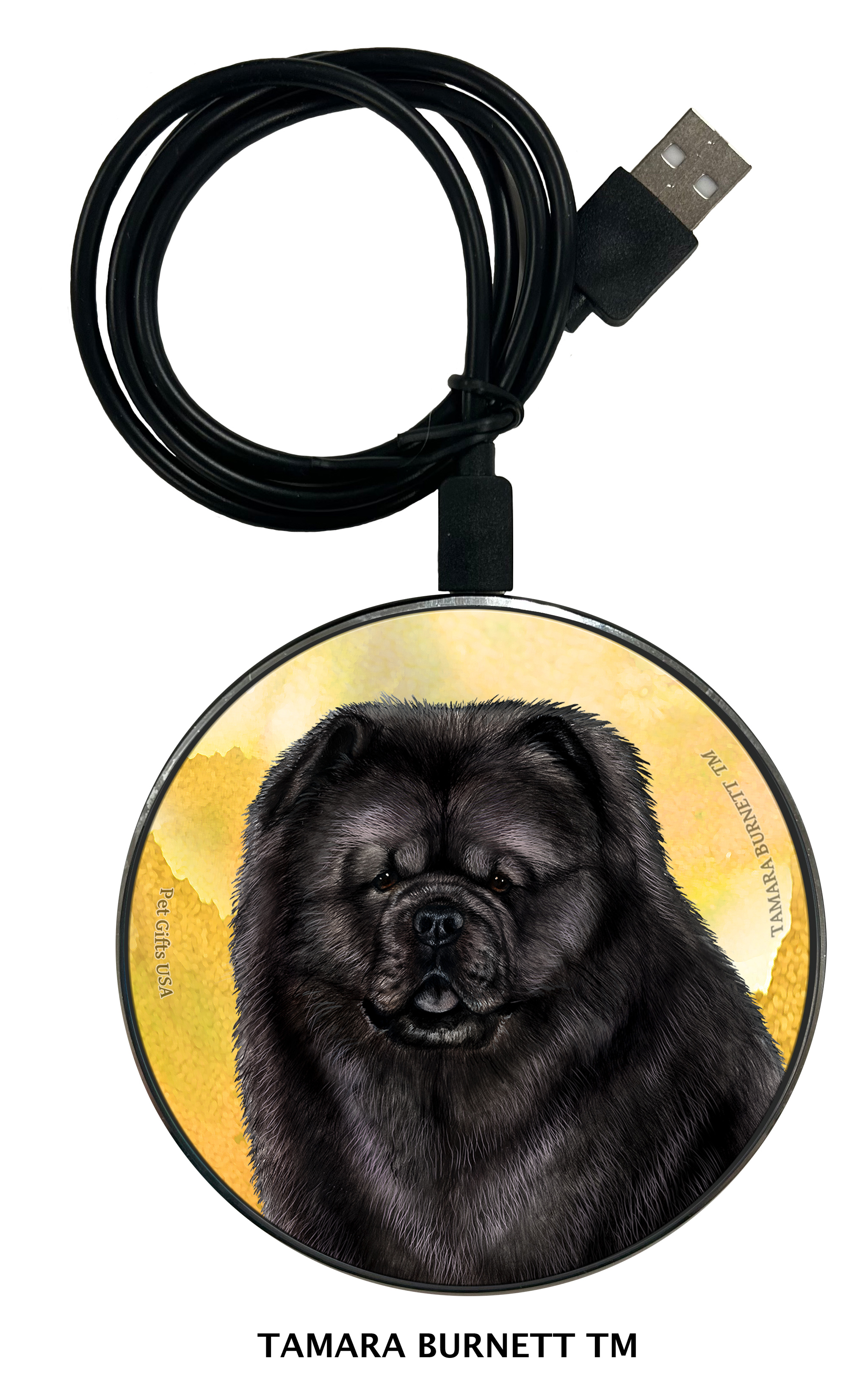 An image of product 29675 - Chow Chow Black - Zoomies Phone Charger